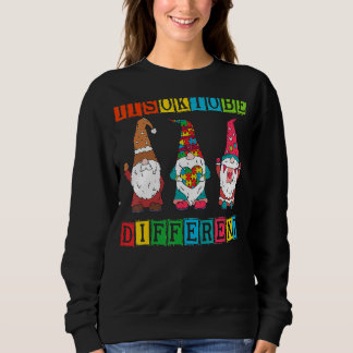 Its Ok To Be Different Autism For Autism Gnome Mom Sweatshirt