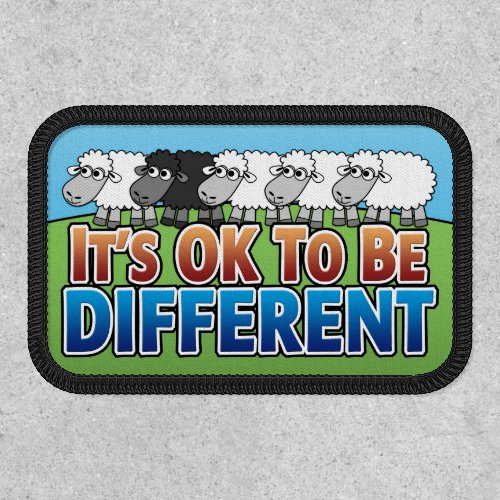 Its OK to be Different BLACK SHEEP Patch