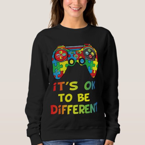 Its Ok To Be Different Boys Autism Awareness Mont Sweatshirt