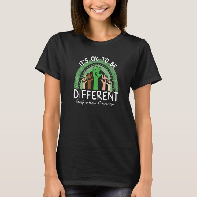It's Ok To Be Different Gastroschisis Awareness   T-Shirt (Front)