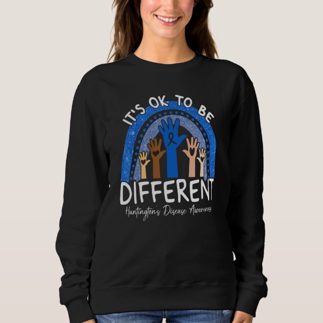 It's Ok To Be Different Huntingtonu2019s Disease A Sweatshirt (Front)