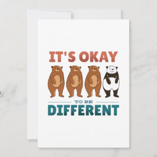 It's OK to be different Invitation