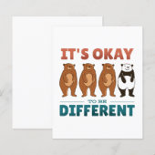 It's OK to be different Invitation (Front/Back)