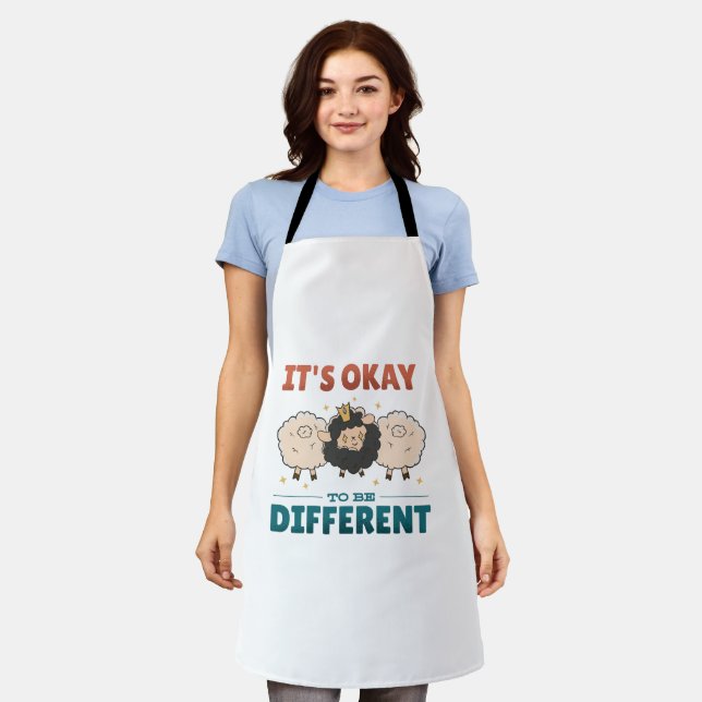 It's OK to be different Invitation Apron (Worn)