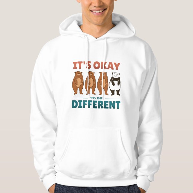It's OK to be different Invitation Napkins Hoodie (Front)