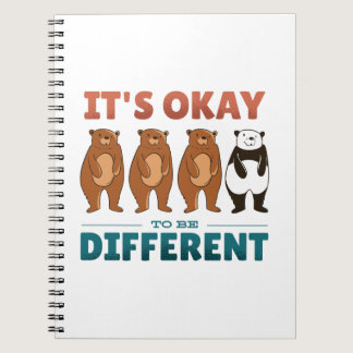 It's OK to be different Invitation Napkins Notebook