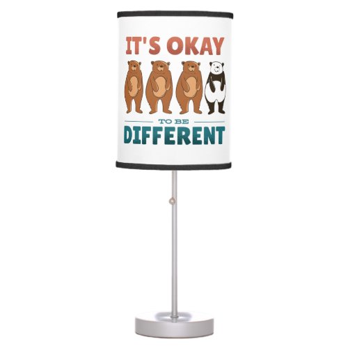 Its OK to be different Invitation Napkins T_Shirt Table Lamp