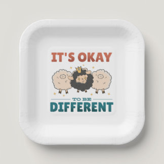 It's OK to be different Invitation Paper Plates