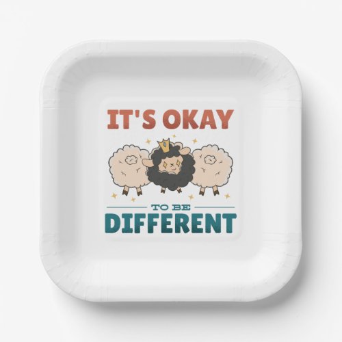 Its OK to be different Invitation Paper Plates