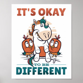 It's OK to be different Invitation Poster