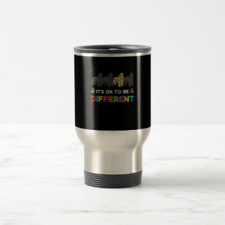 Its Ok To Be Different Newfoundland Autism Dog Travel Mug