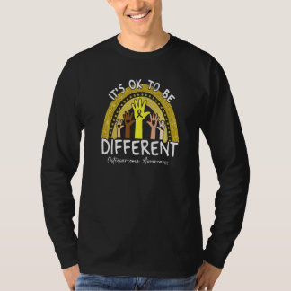 It's Ok To Be Different Osteosarcoma Awareness Yel T-Shirt