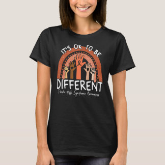 It's Ok To Be Different Prader Willi Syndrome Awar T-Shirt