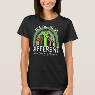 It's Ok To Be Different Spinal Cord Injury Awarene T-Shirt