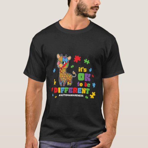 Its Ok To Be Different Toddler Boys Girls Autism A T_Shirt