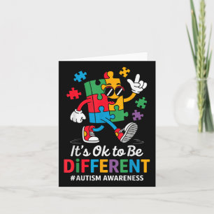Its Ok To Be Little Different Puzzle Autism Awaren Card