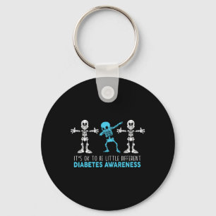 It's Ok To Be Little Different T1d Type 1 Diabetes Keychain