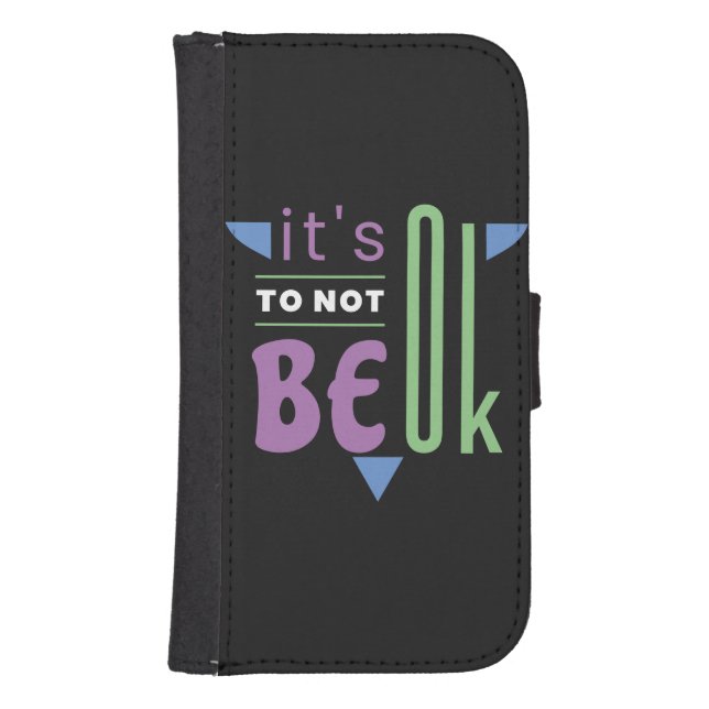 It's ok to not be ok samsung galaxy wallet case (Front)