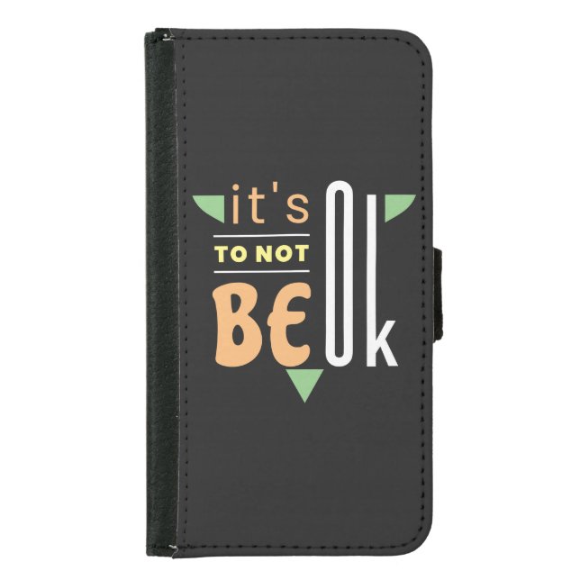 It's ok to not be ok samsung galaxy wallet case (Front)