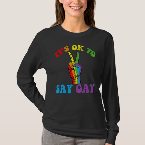 Its Ok To Say Gay  Florida Its Ok To Say Gay Lgb T_Shirt