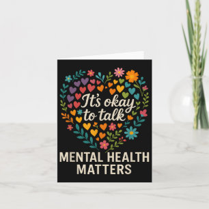 Its Ok To Talk Mental Health Awareness S  Card