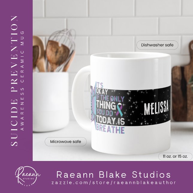 It's Okay Suicide Prevention Jumbo Ceramic Mug (Creator Uploaded)
