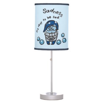 It's Okay To Be Sad Table Lamp by insideout at Zazzle