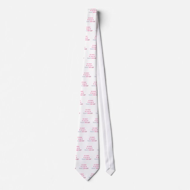 It's Okay To Be Trans And Gay (v4) Tie (Front)
