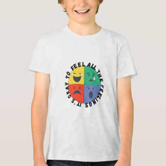 It's Okay to Feel All the Feelings - Mental Health Tri-Blend Shirt