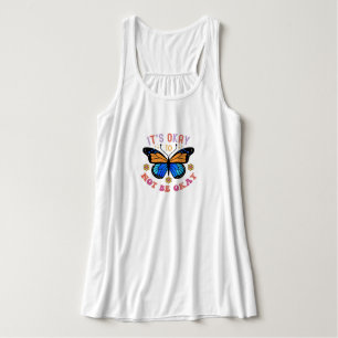 "It's Okay To Not Be Okay" Butterfly Tank Top