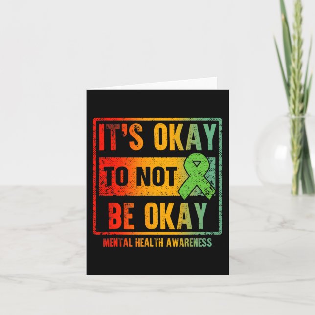 It's Okay To Not Be Okay Human Brain Counselor The Card (Front)