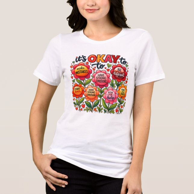 It's Okay Tri-Blend Shirt (Front)