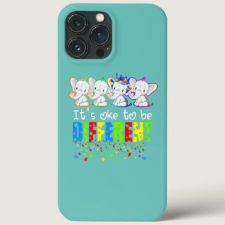 It's Oke To Be Different Elephant Mom Autism iPhone 13 Pro Max Case