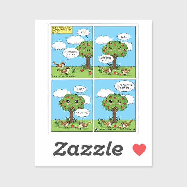 It's on Me... Comic Sticker (Sheet)