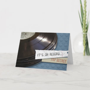 It's On Record birthday greeting card