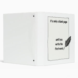 It's only a Blank Page Binder