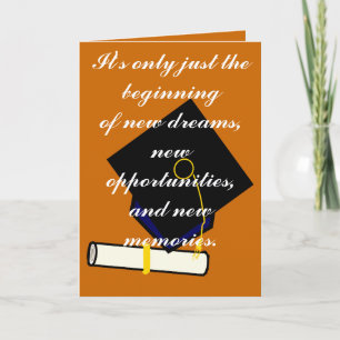 It's Only Just the Beginning Graduation Card