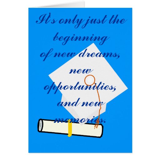 It's Only Just the Beginning Graduation Card | Zazzle