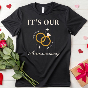 It's Our Anniversary Vibes Couple Wedding Gift T-Shirt