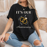 It's Our Anniversary Vibes Couple Wedding Gift T-Shirt<br><div class="desc">It's Our Anniversary Vibes Couple Wedding Gift T-Shirt</div>