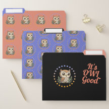 "It's Owl Good" decorative File Folders