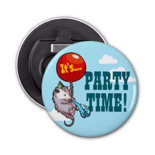 It's PARTY TIME! Floating Opossum Balloon Possum Bottle Opener