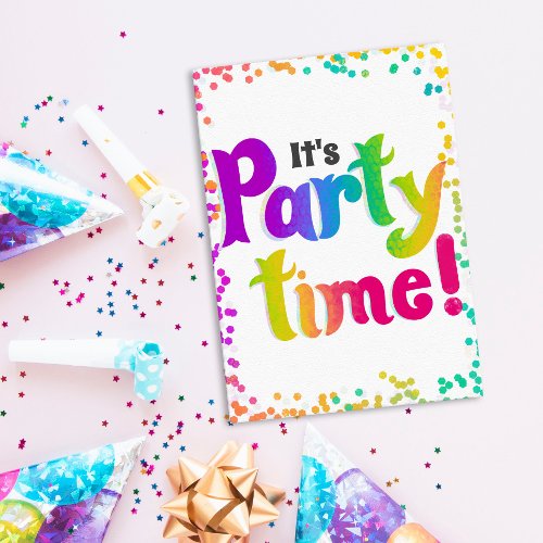 Its Party Time Invitation