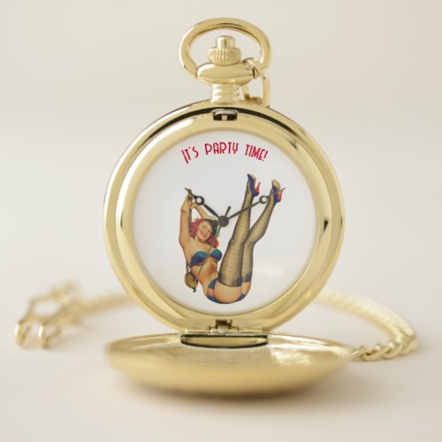 Its party time pocket watch pocket watch