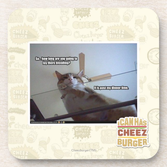 It's past my dinner time beverage coaster (Front)