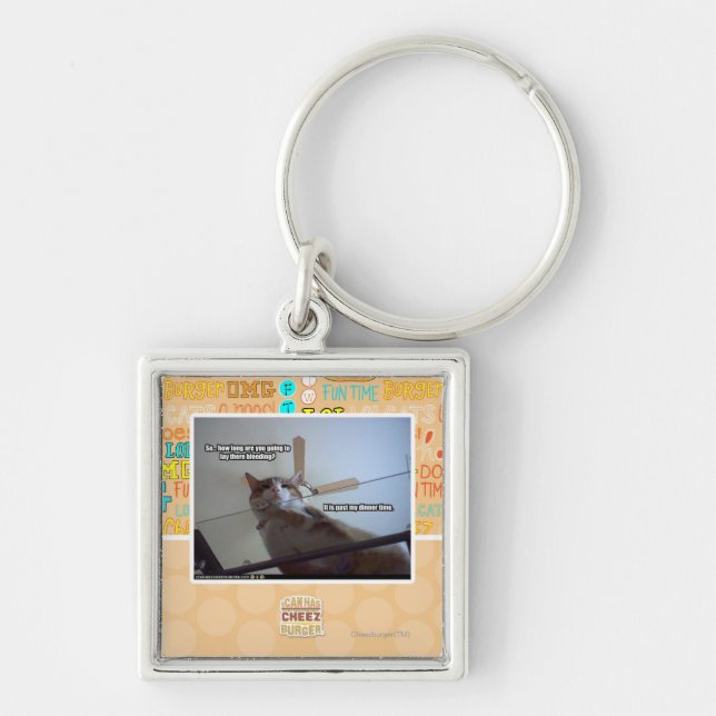 It's past my dinner time keychain (Front)