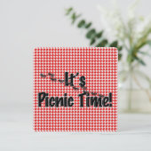 It's Picnic Time! Red Checkered Table Cloth w/Ants (Standing Front)