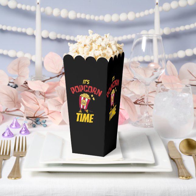 It's Popcorn Time Funny Favor Boxes (Wedding)