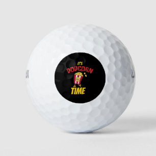 It's Popcorn Time Funny Golf Balls