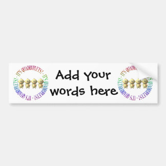 It's quadruplets! bumper sticker